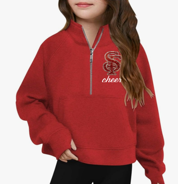 CHEER TEAM MEMBERS- Rhinestone Quarterzip