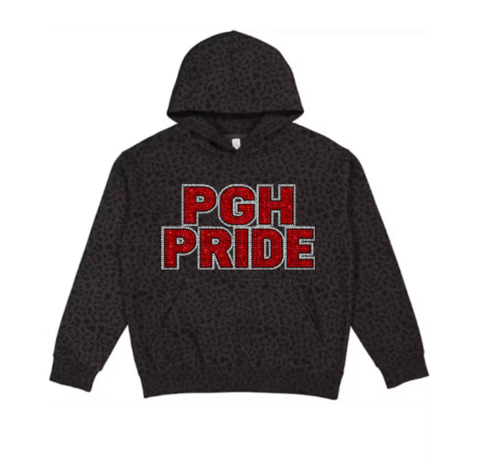 ADULT Leopard Fleece Hooded Sweatshirt