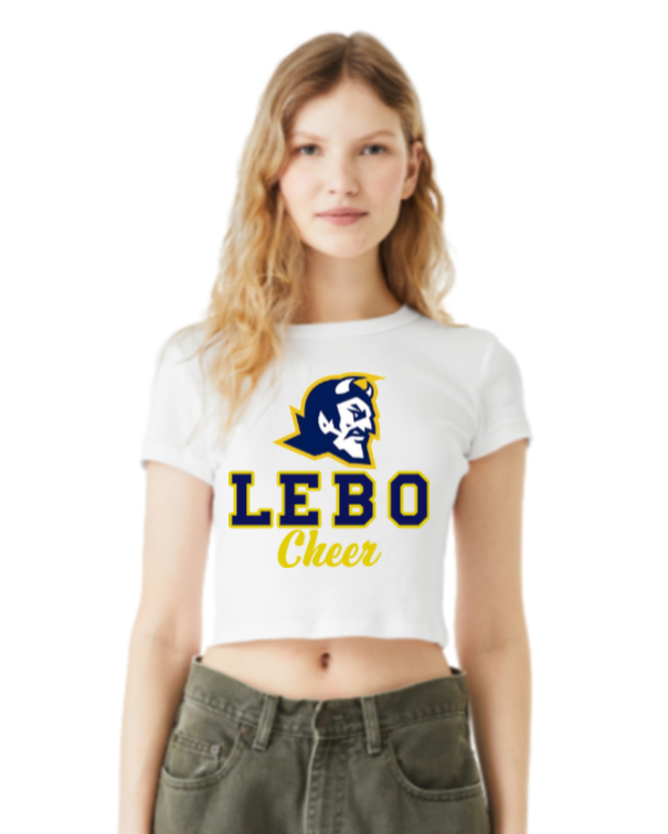 Lebo Cheer Crop Tee