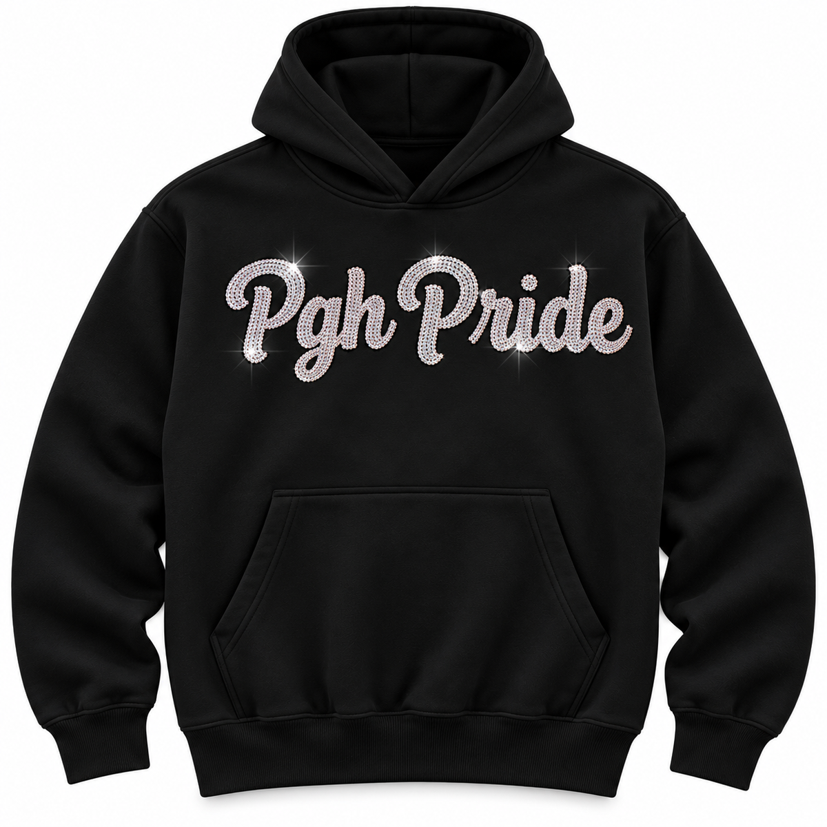 ADULT Black Fleece Hooded Sweatshirt