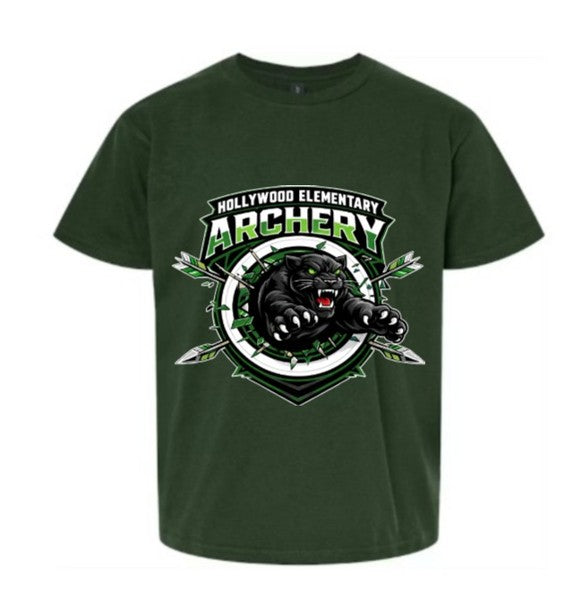 YOUTH Short Sleeve Tee in Forest Green (front design only)