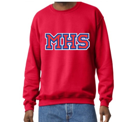 Adult Matte Red Crewneck