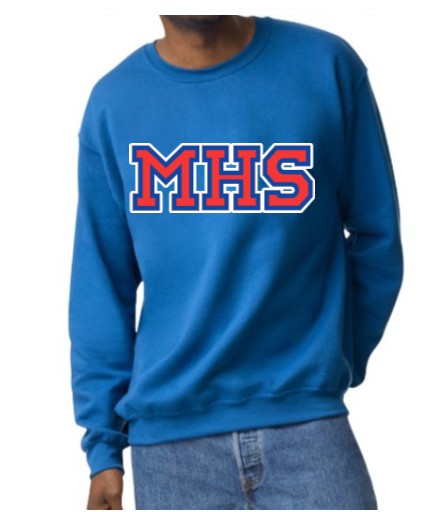 Adult Matte Royal Blue Crewneck