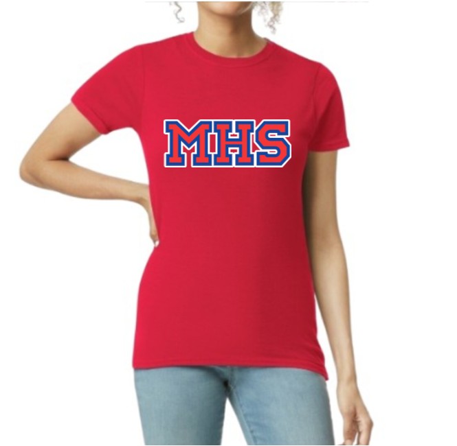 Women's Matte Red Softstyle Tee