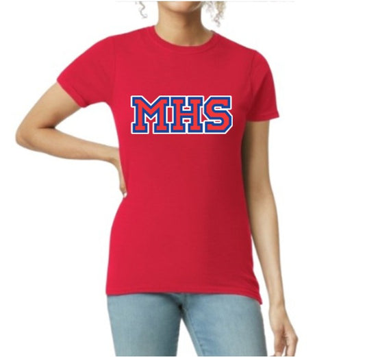 Women's Matte Red Softstyle Tee