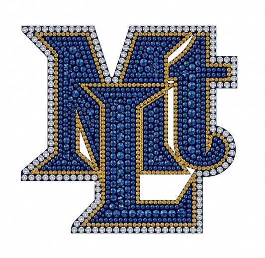 Mt L Rhinestone Decal