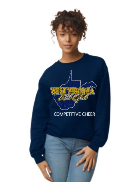 Rhinestone Crewneck Sweatshirt