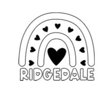 Sticker- Black & White Ridgedale Rainbow