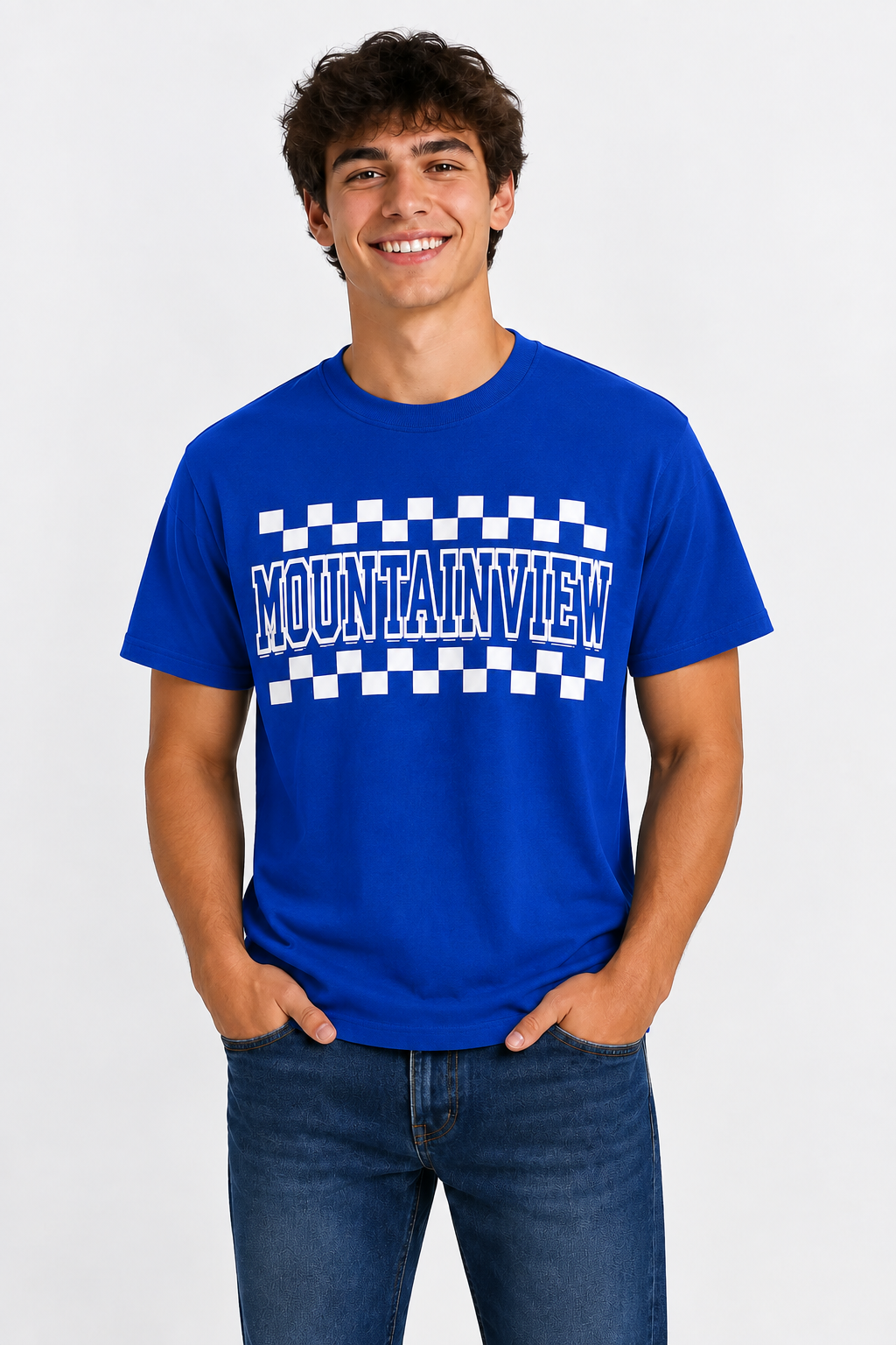 ADULT Mountainview Checkered Tee