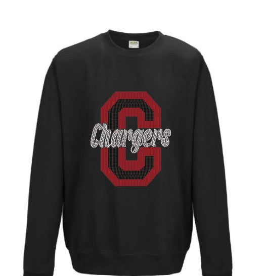Youth Rhinestone Chargers (Gildan Brand)