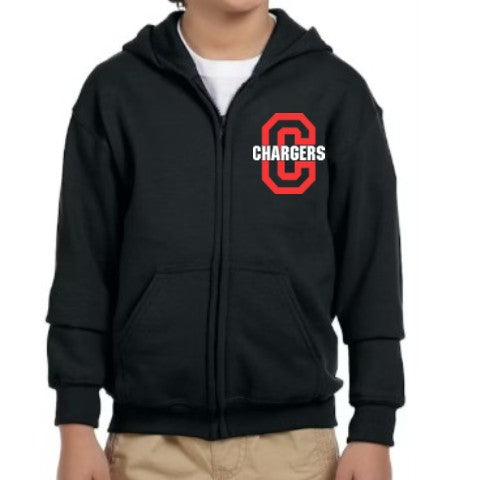 Youth Charger Full Zip Hoodie
