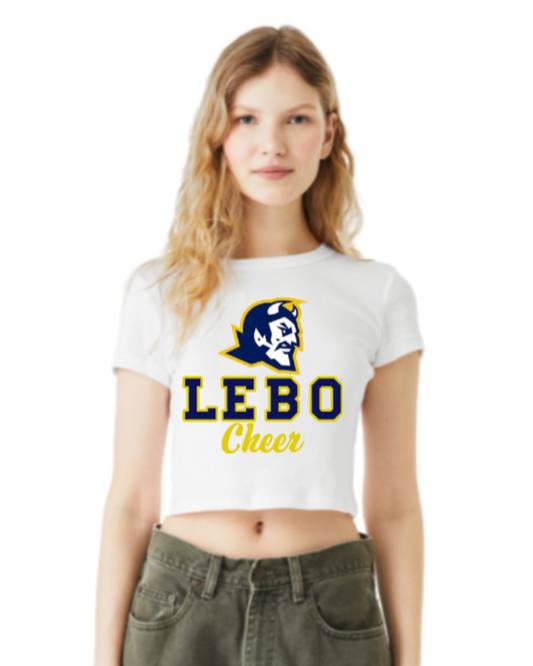 Lebo Cheer Crop Tee