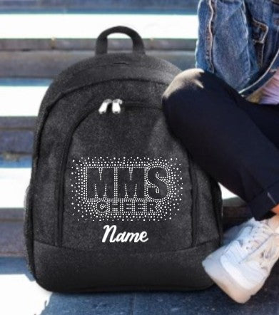 Mountaineer Middle Glitter Cheer Backpack