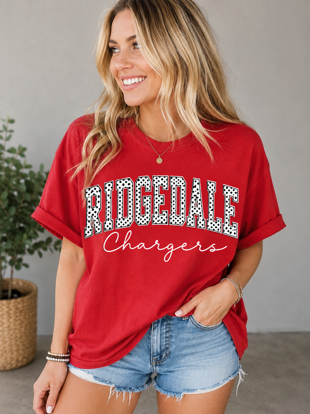 Youth Ridgedale Chargers Polka Dots