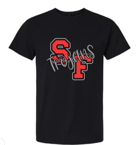 ADULT Glitter Trojans T-shirt