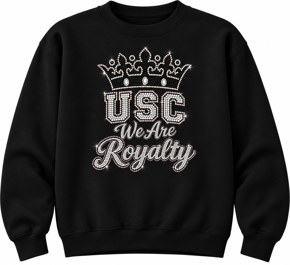 USC Unisex Rhinestone Soft Feel Fleece Sweatshirt
